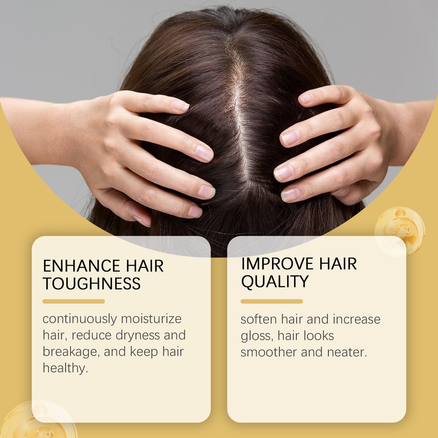 Hands applying LOYOTICE balm for daily scalp nourishment
