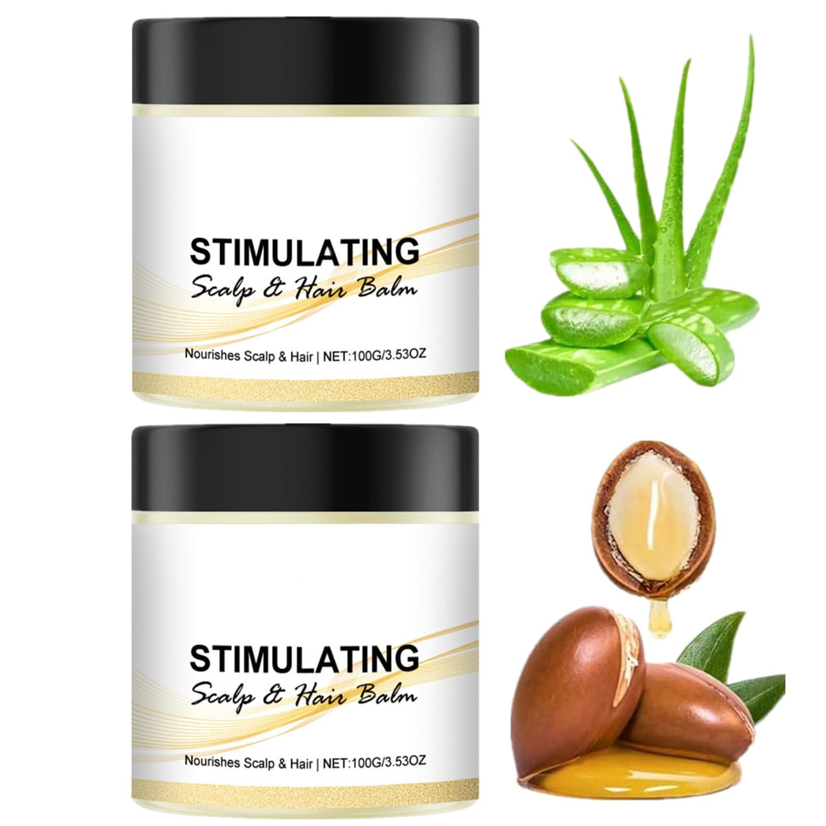 LOYOTICE Stimulating Scalp Balm packaging front highlighting nourishing scalp care