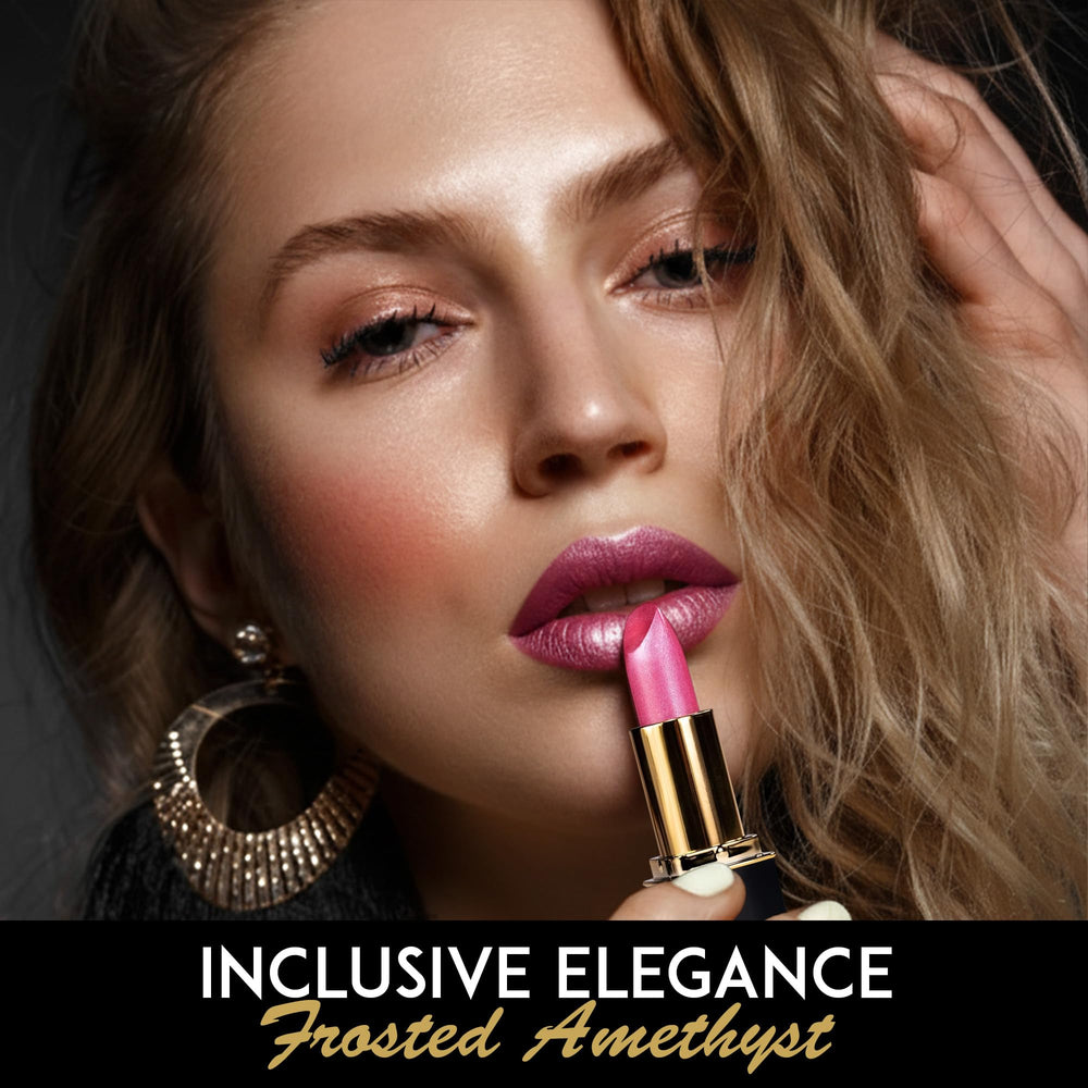 L’Paige Frosted Amethyst berry-pink swirl showcases multidimensional frost for everyday glamour.