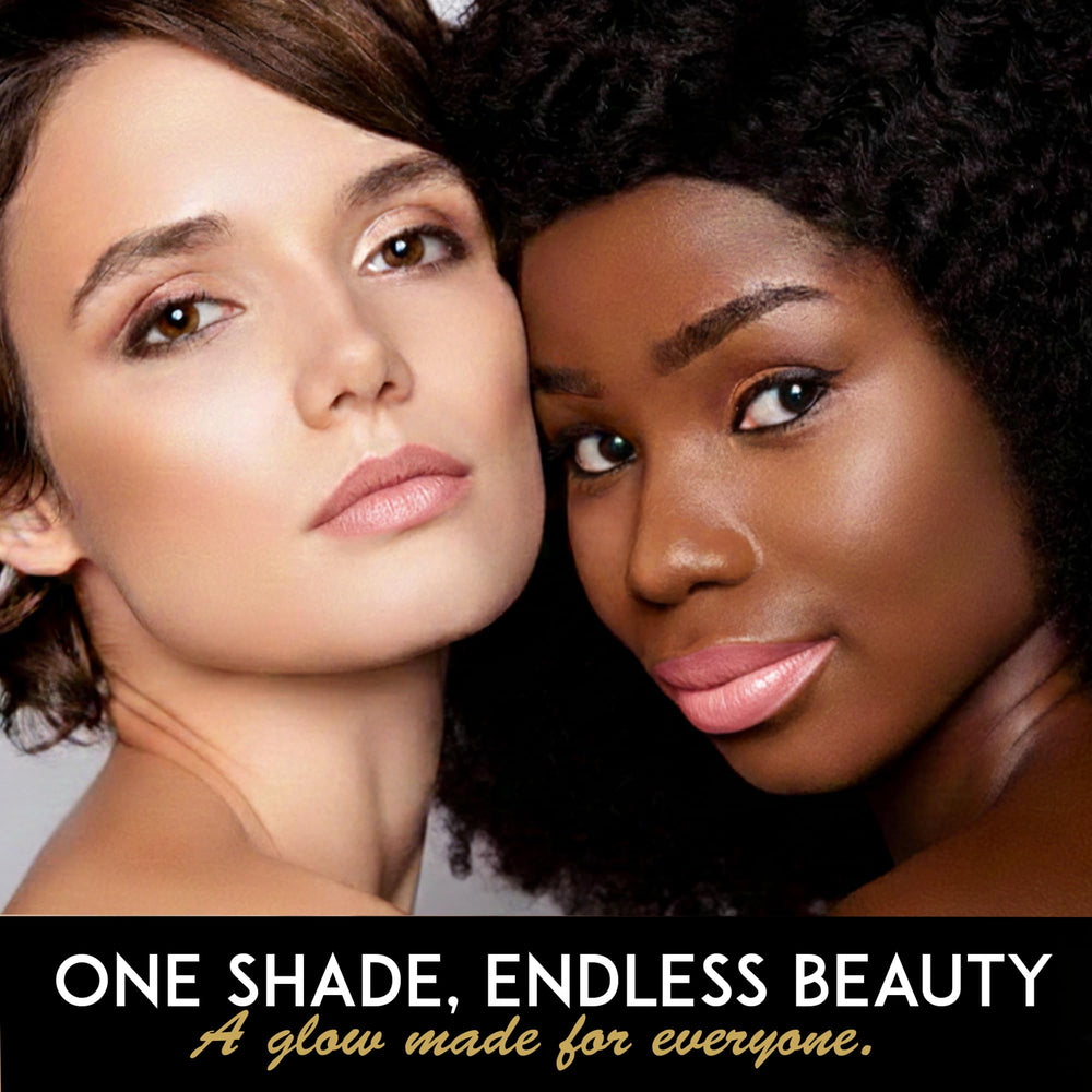 L'Paige Shimmery Ice Lipstick with aloe vera and botanical oils hints at hydrating, comfortable wear.