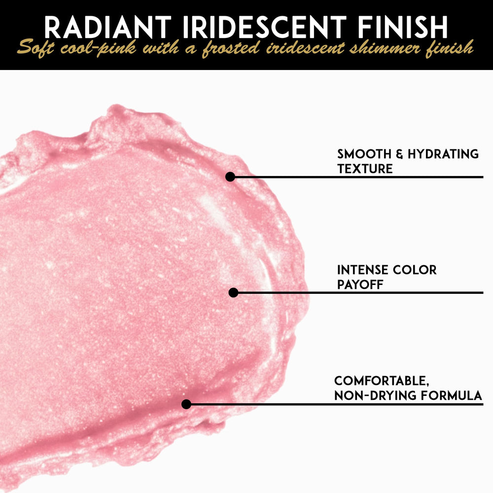 L'Paige Shimmery Ice Lipstick swatches on skin show versatile shade across many tones.