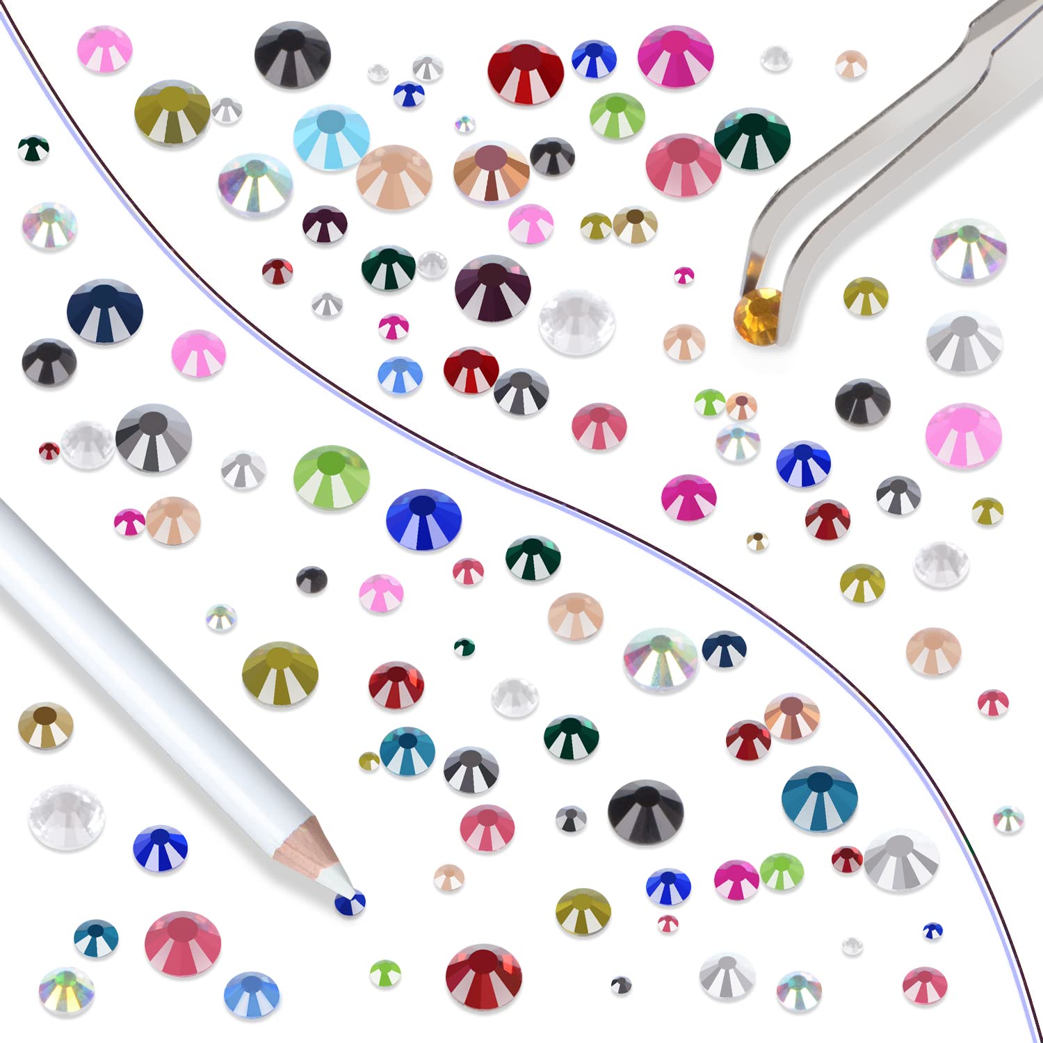 LPBeads 24-color mix close-up swatch enables vibrant fashion crafts