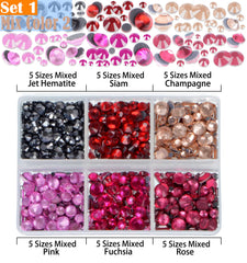 LPBeads rhinestones size range SS6 to SS30 for versatile embellishment