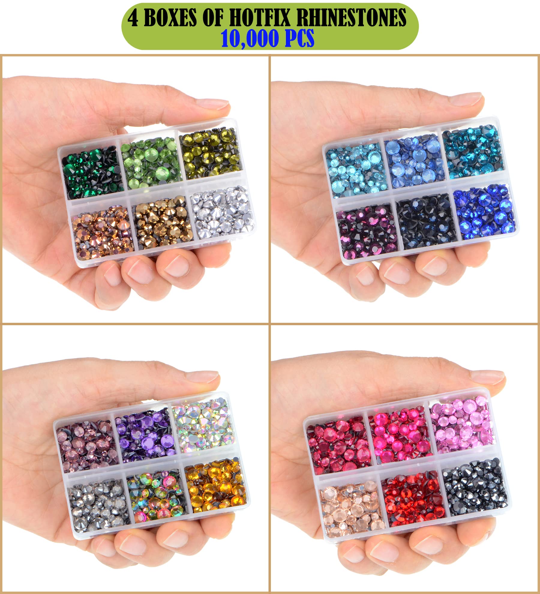 LPBeads tweezers included for precise rhinestone placement