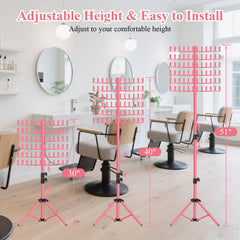 LPHGFZA Braiding Hair Rack collapsible-base provides stable support during busy sessions.
