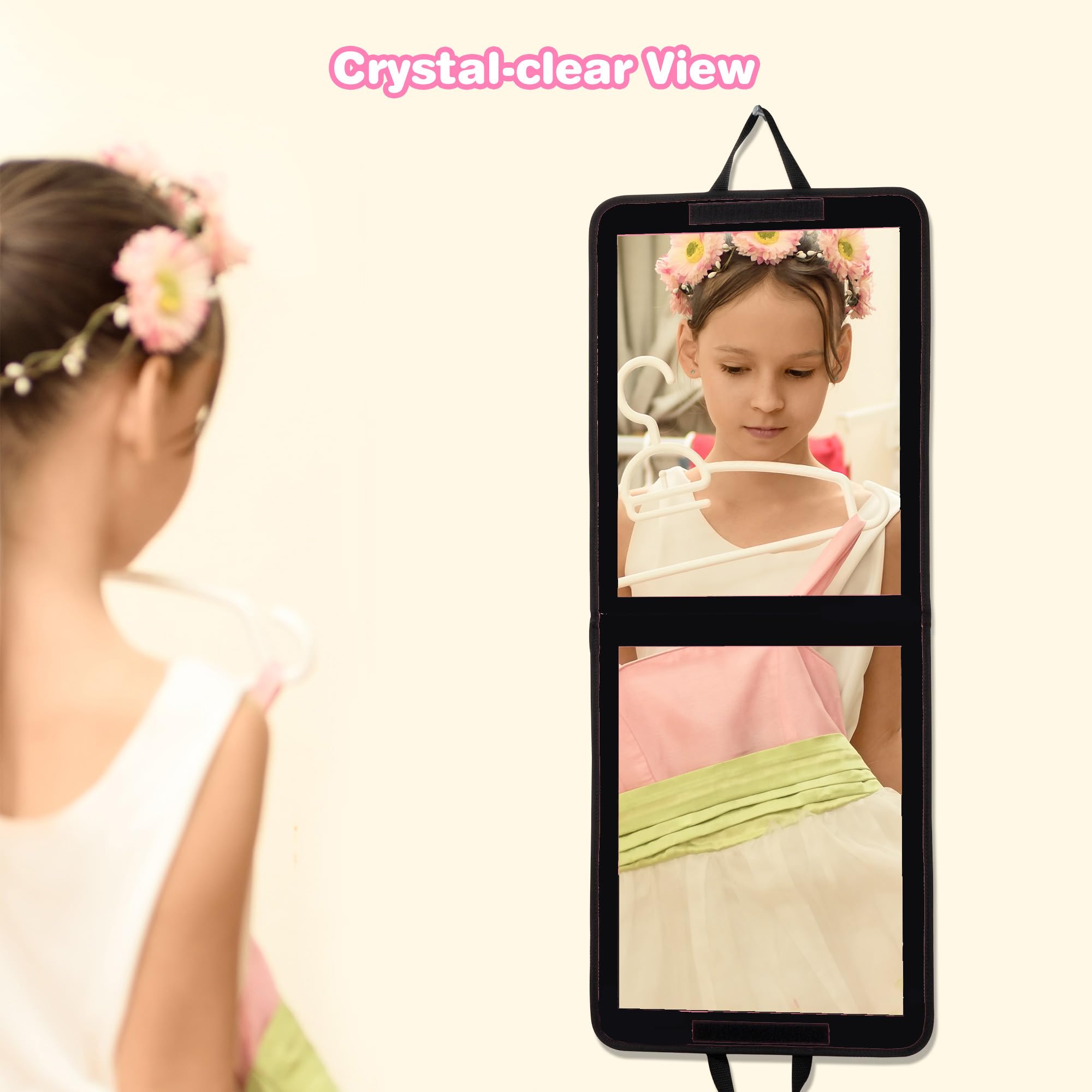 LPHUMEX acrylic mirror delivers crystal-clear reflection for makeup checks