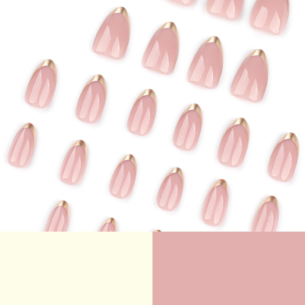 LPOODDNU full-cover stick-on nails kit with file and stickers