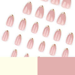LPOODDNU full-cover stick-on nails kit with file and stickers