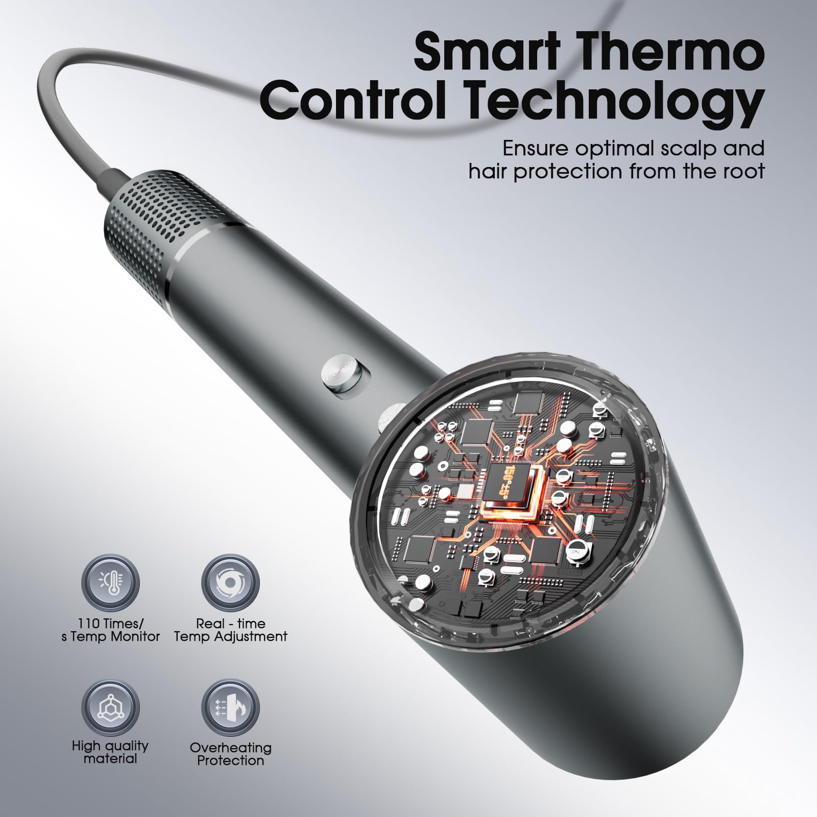 lpstea hair dryer constant temperature design protecting moisture and luster