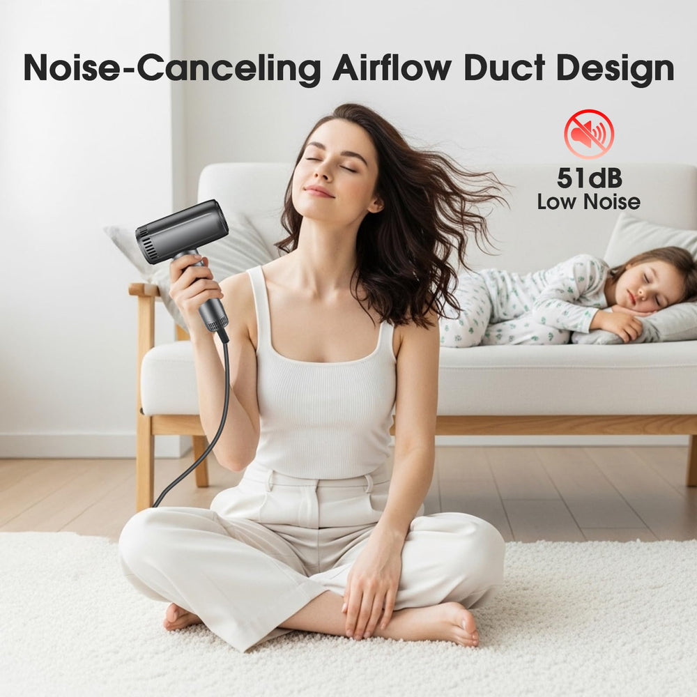 lpstea hair dryer self-cleaning function keeps the interior pristine between uses.