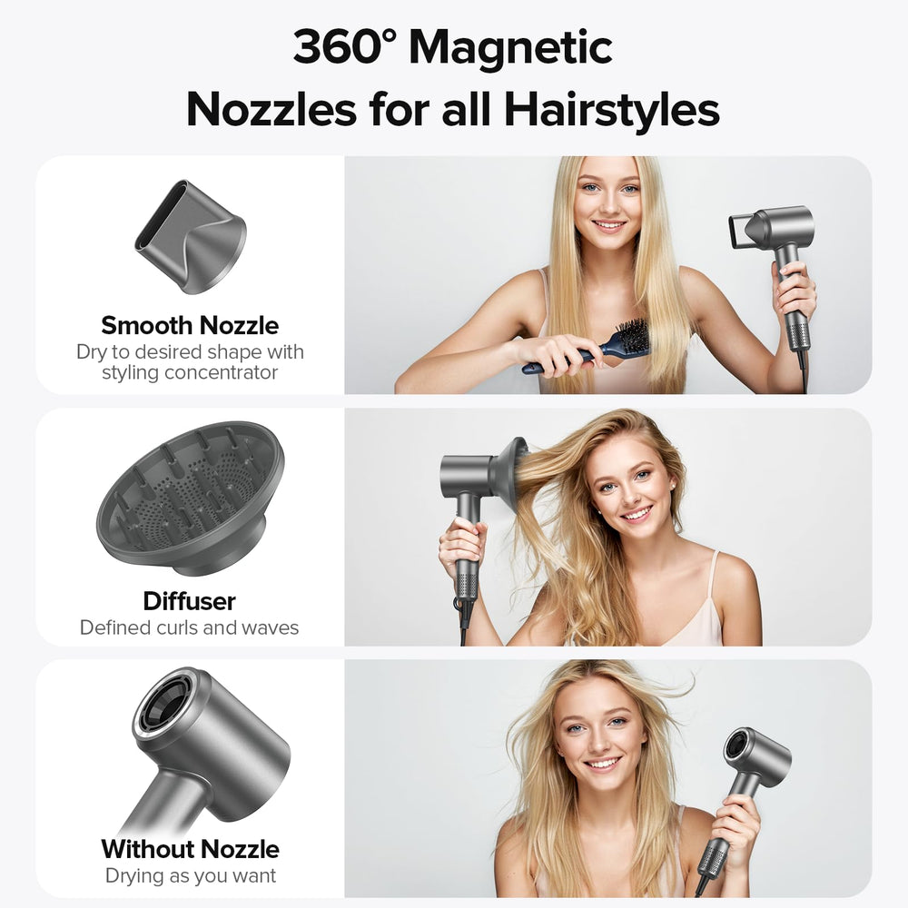 lpstea hair dryer thermoControl prevents overheating for safer styling