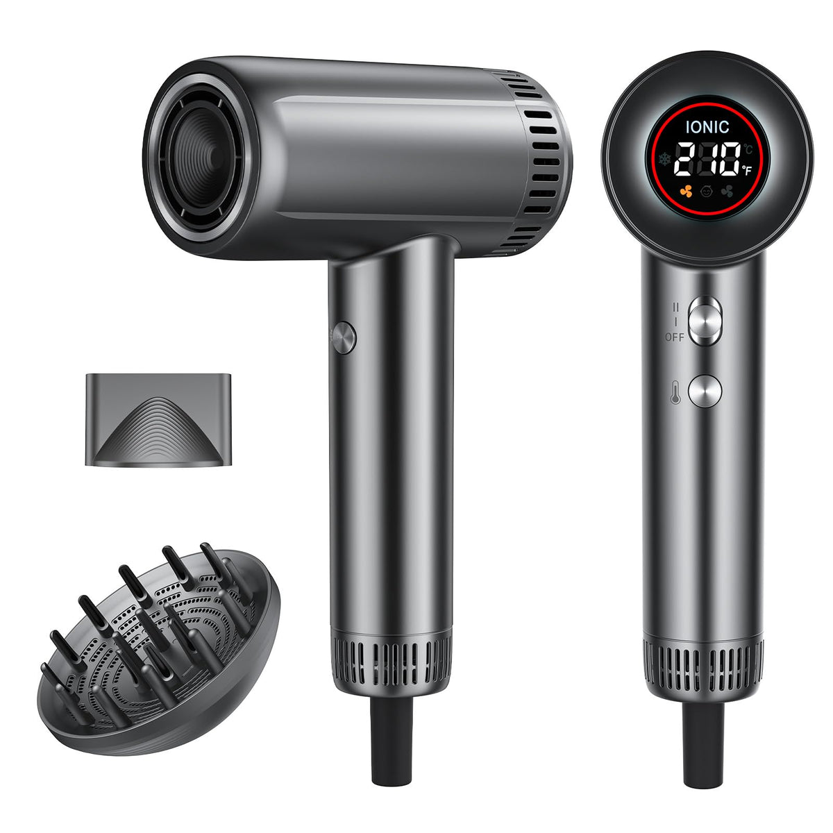 lpstea hair dryer with magnetic attachments offers versatile styling for professional results.