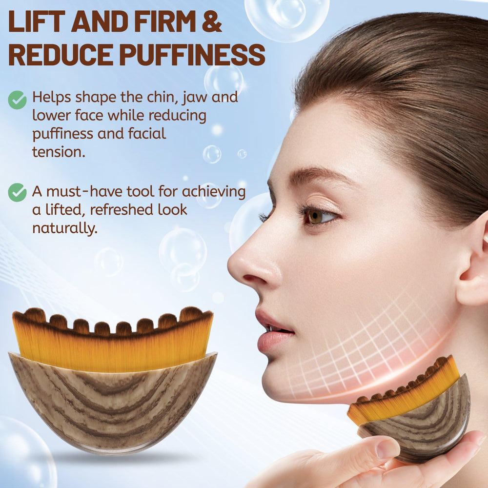 LPZXH lymphatic contour face brush close-up of ultra-soft bristles for sensitive skin