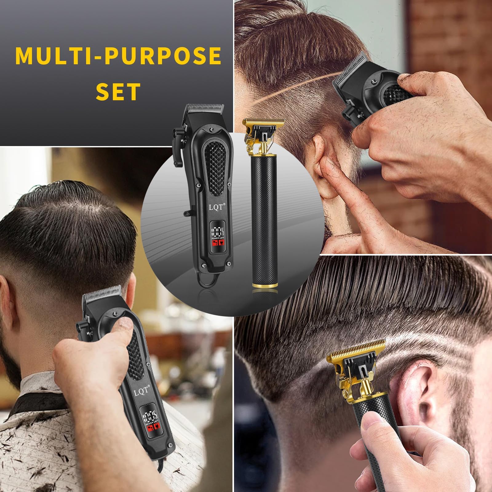 LQT rechargeable clippers showcasing high-performance battery technology.