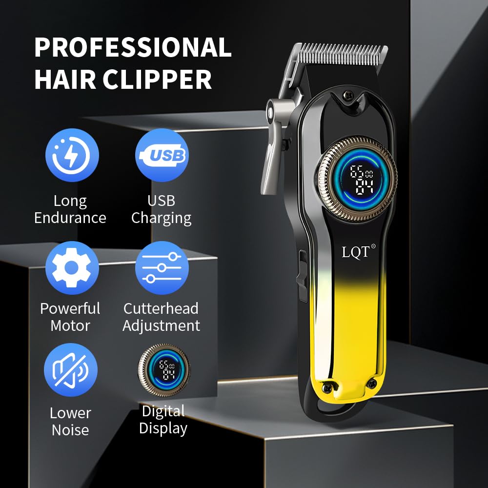 LQT Hair Clippers zero-gap design delivering clean lines and tight fades.