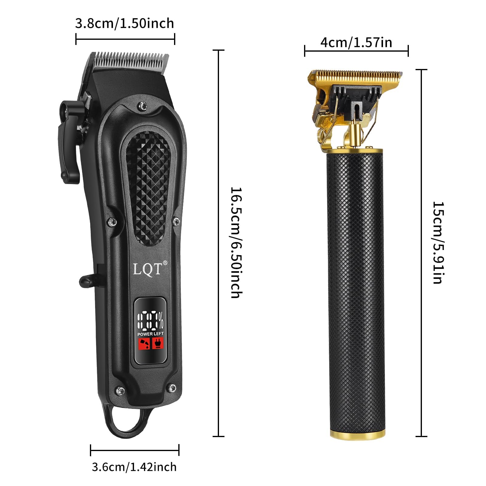 LQT Professional Hair Clipper Set displaying elegance with practical functionality.