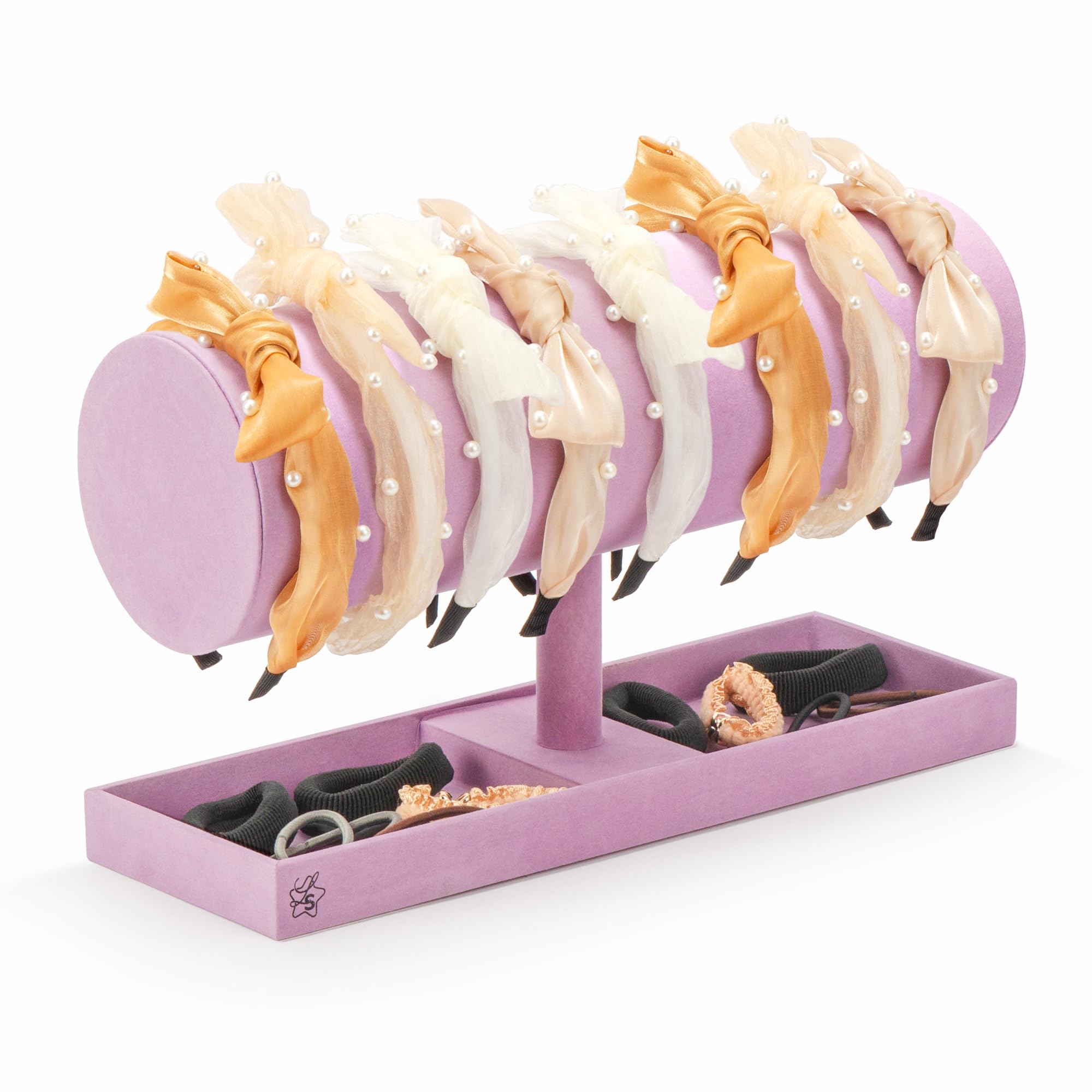LS Lulu & Summer headband holder front view neatly displaying accessories
