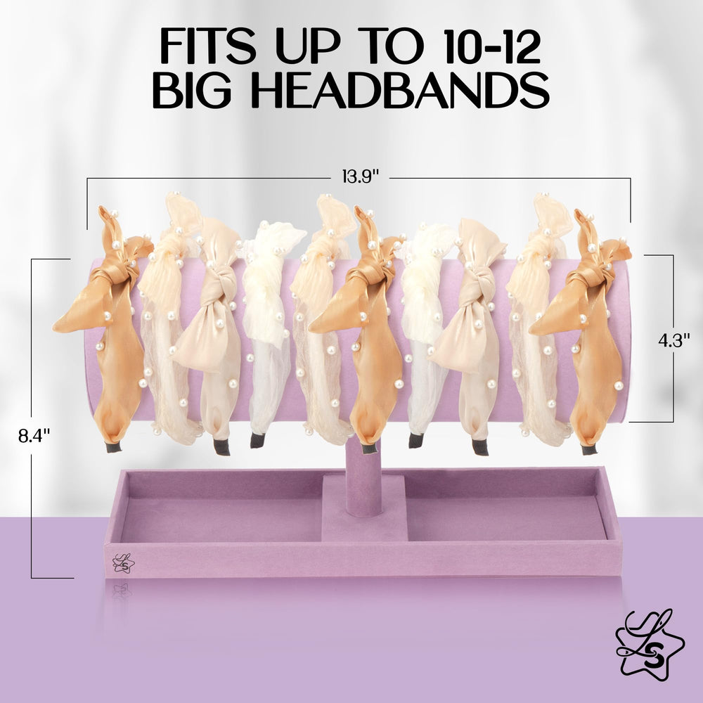 LS Lulu & Summer headband holder gift-ready packaging in purple