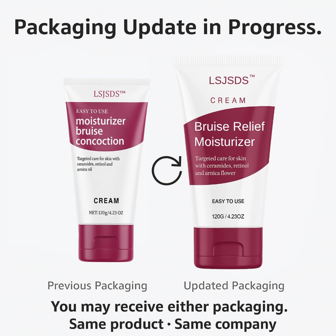 LSJSDS Bruise Cream applied to arm showing smoothing and barrier-support potential.