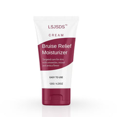 LSJSDS Bruise Cream bottle close-up highlighting non-greasy, fast-absorbing formula.