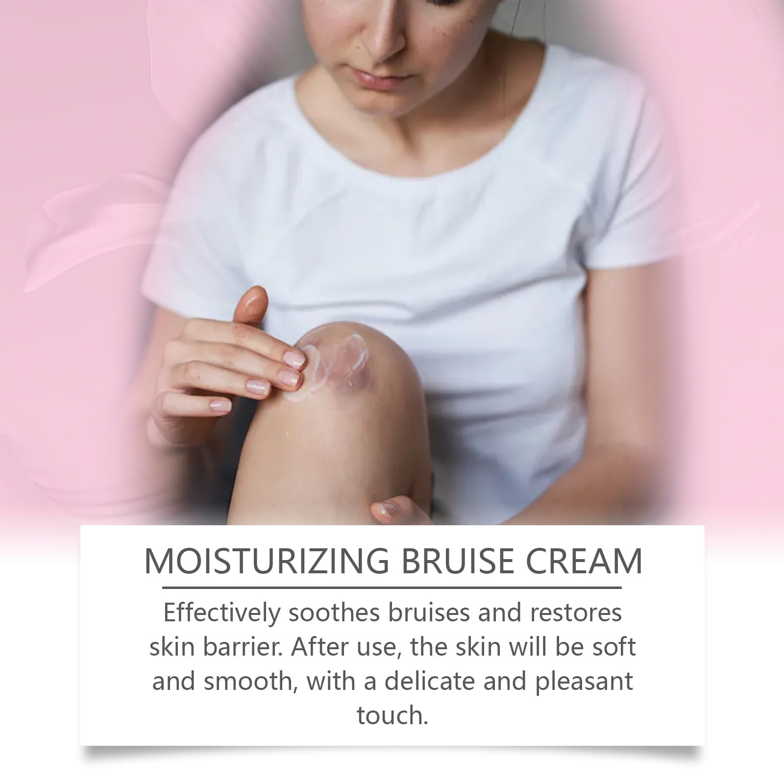 Non-greasy absorption detail of LSJSDS Bruise Cream for daytime wear.