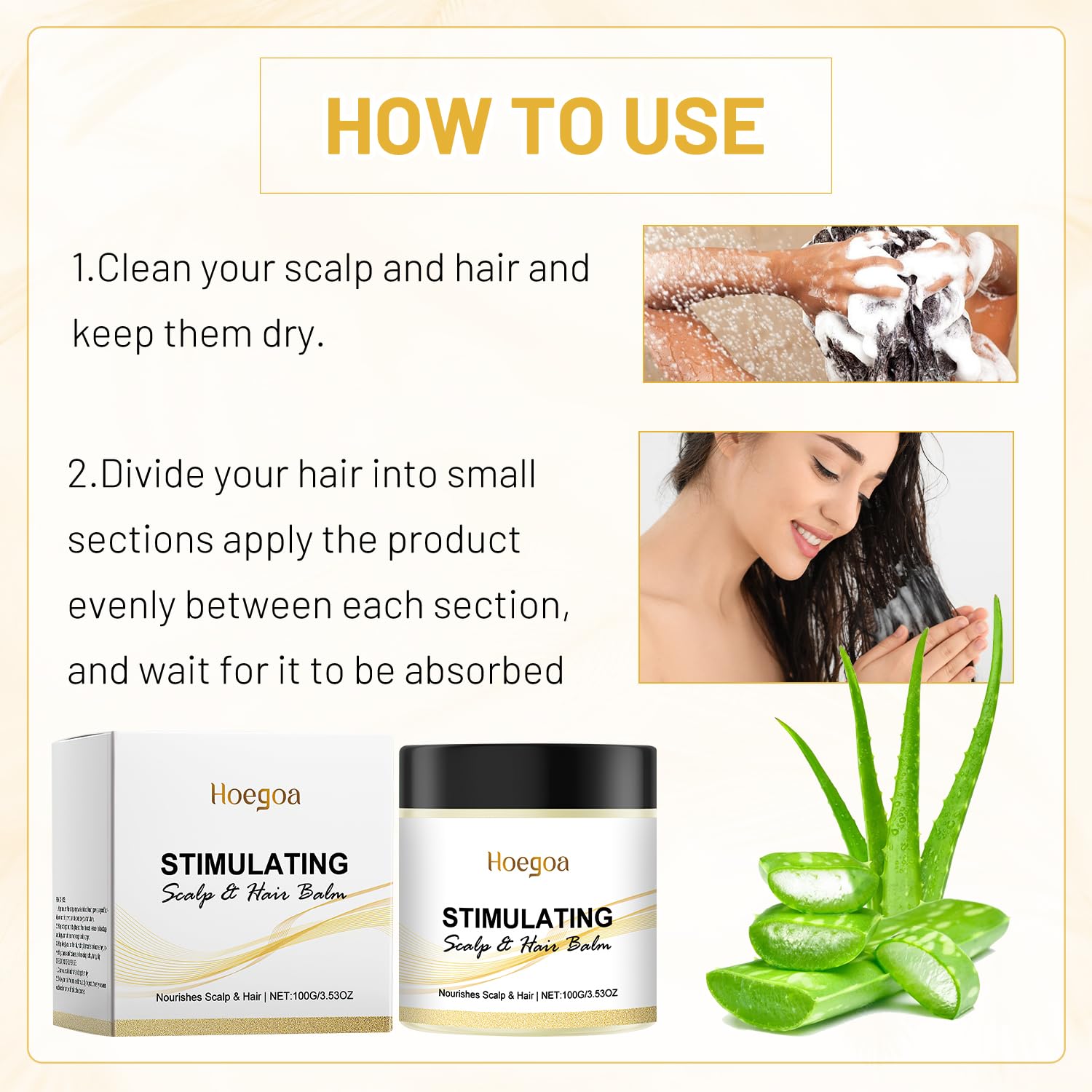 LSROUMEL Balm on hair provides added shine and softness