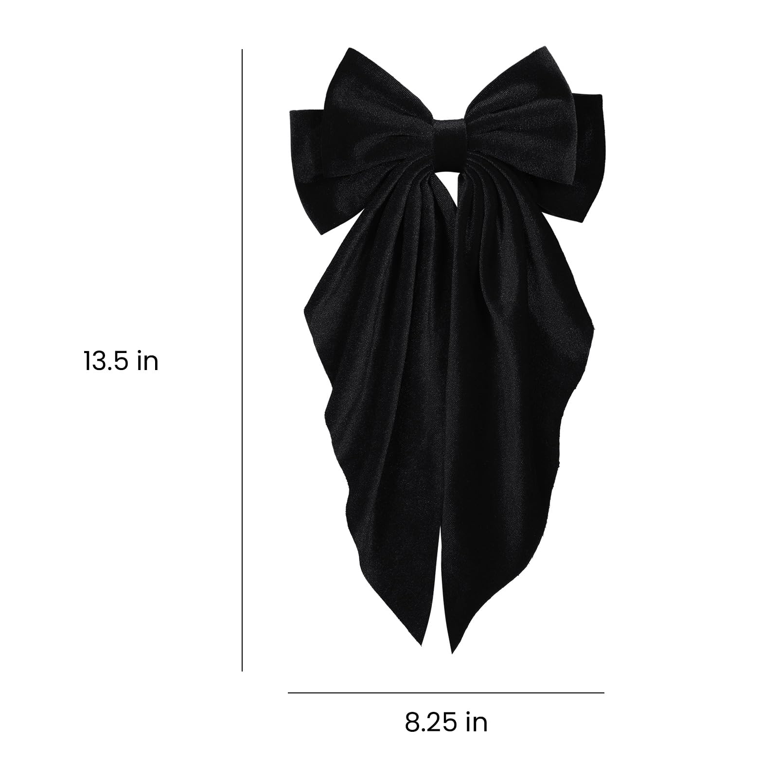 LSVOZ Velvet Hair Bow elevates daily outfits with a refined touch.