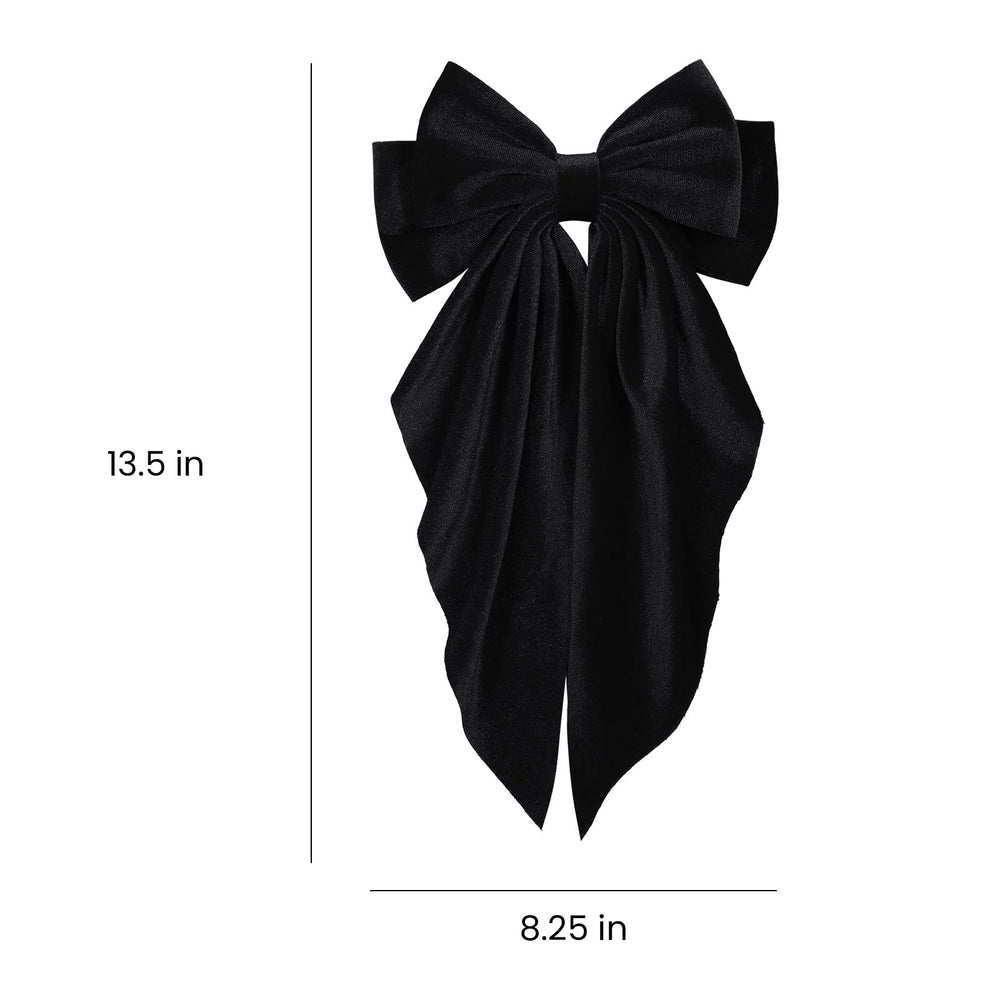 LSVOZ Velvet Hair Bow elevates daily outfits with a refined touch.
