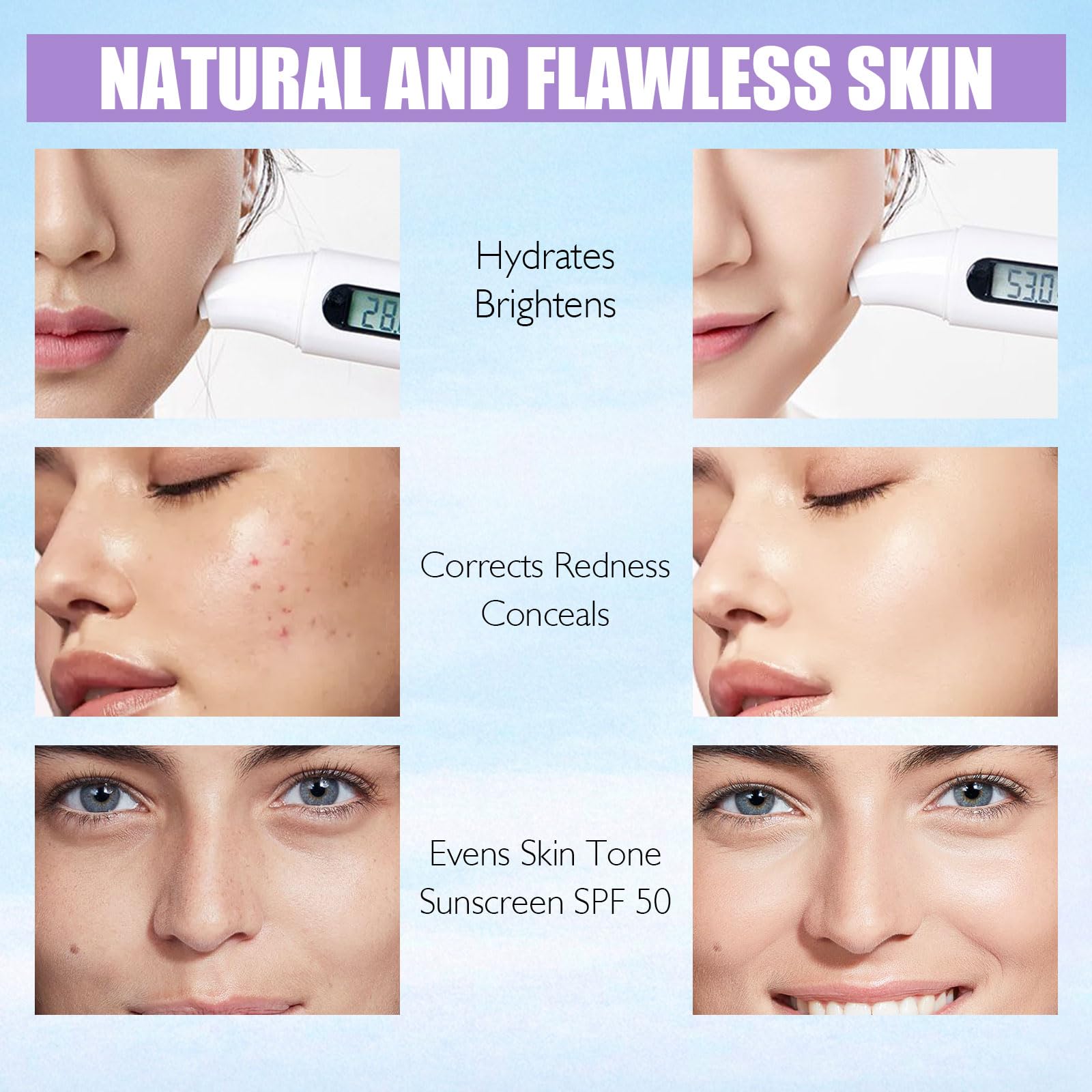 LSxia 3 In 1 Primer oil control texture delivers shine-free wear