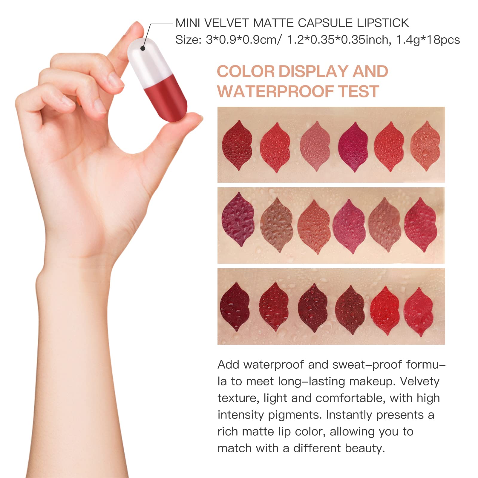 LSxia easy-application twist reveal showing simple lip color application