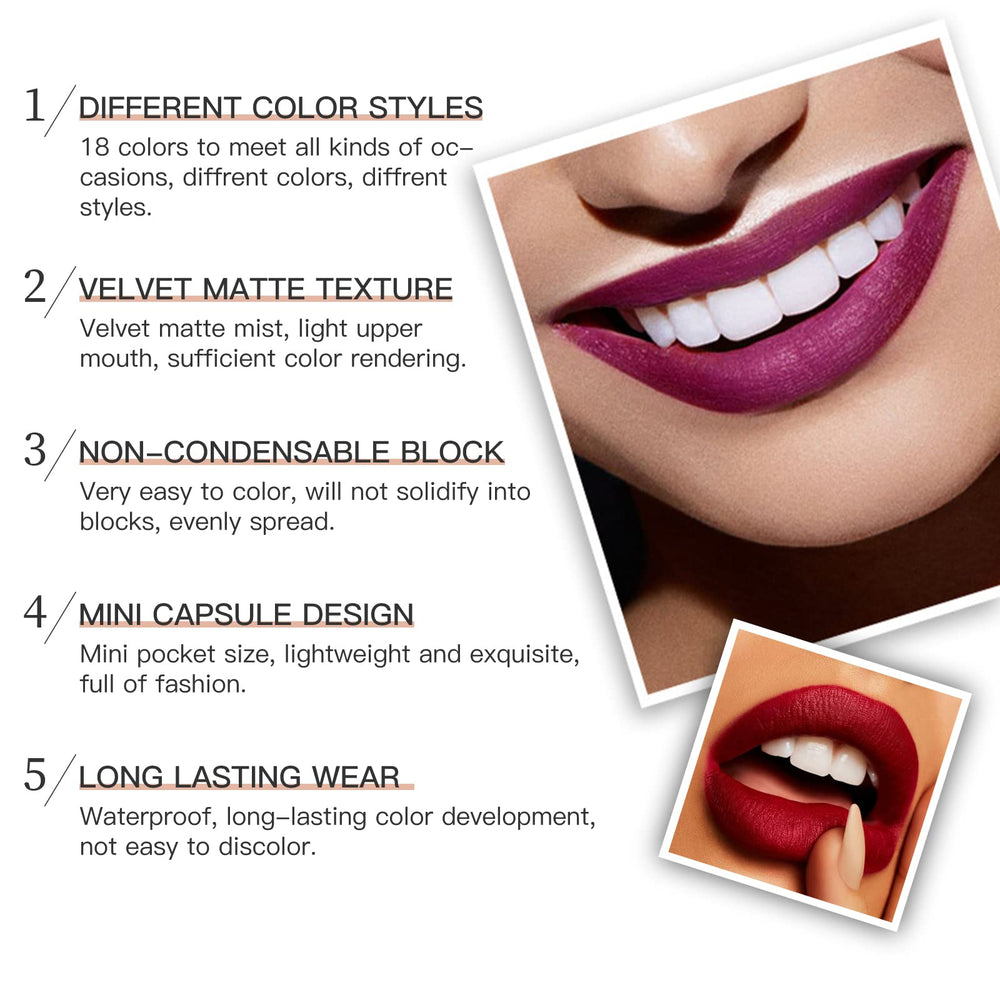 LSxia waterproof longlasting lipstick close-up illustrating all-day wear