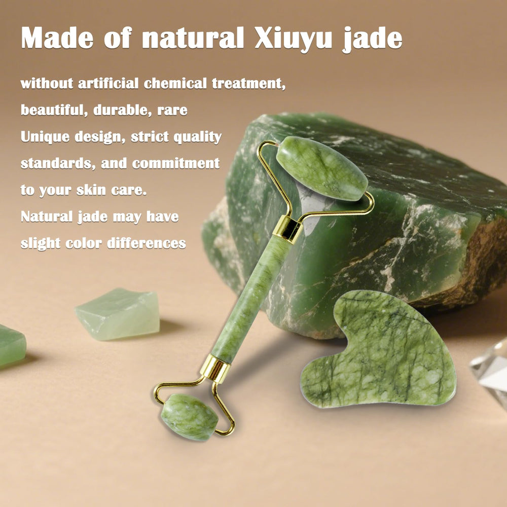 LSXKAMIX travel-friendly jade roller fits in compact bag.