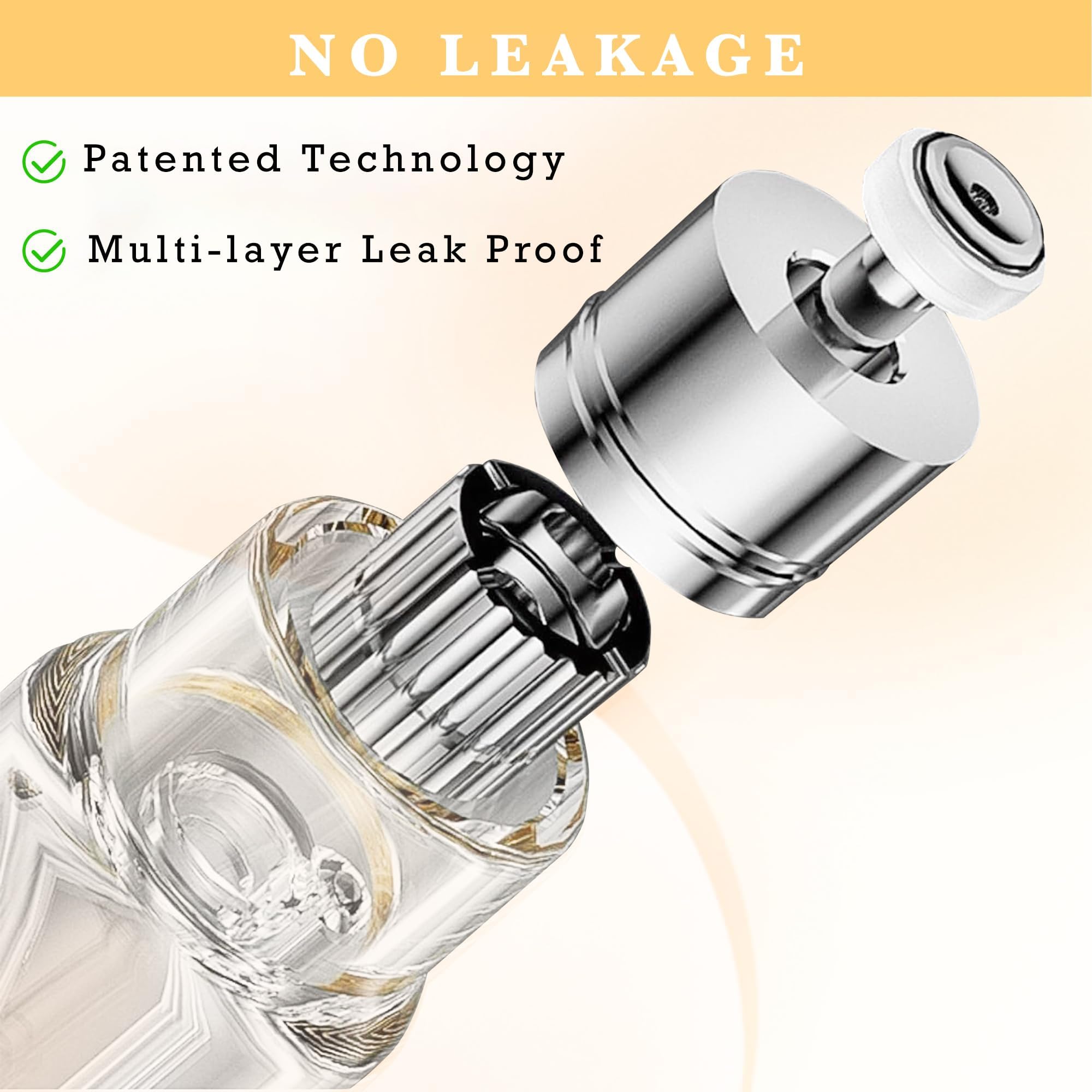 LTBL leak-proof silicone seals help prevent spills while preserving fragrance