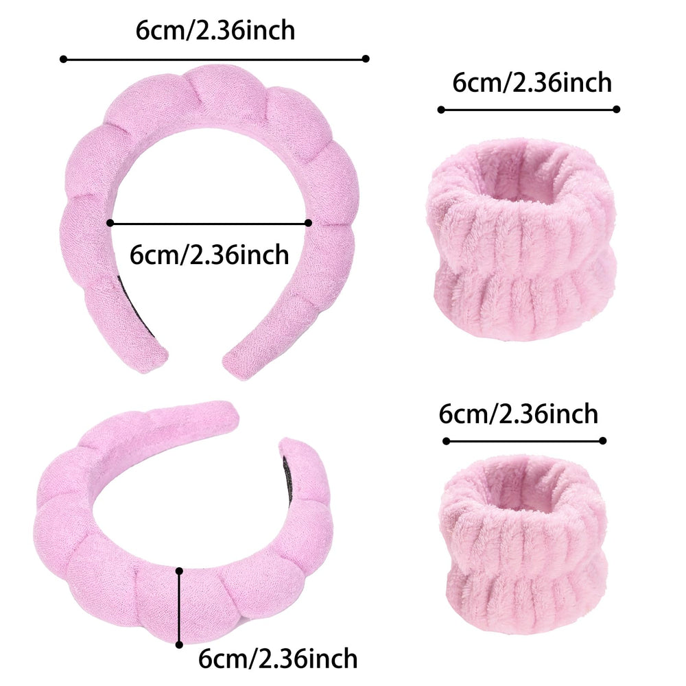 LTHYHJ spa bow headband showing water-absorbing design for facial masks