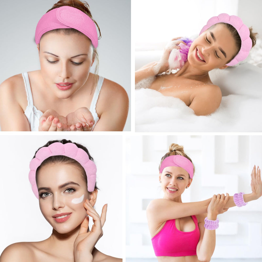 LTHYHJ plush hair loop gentle grip during spa routines