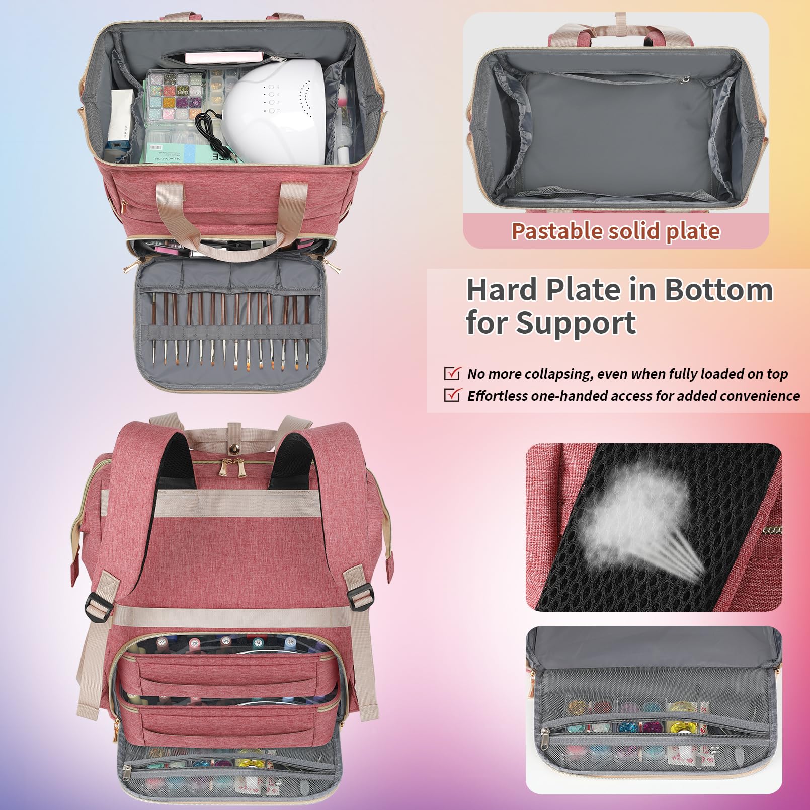 LTINVECK large capacity carry case with front pockets.
