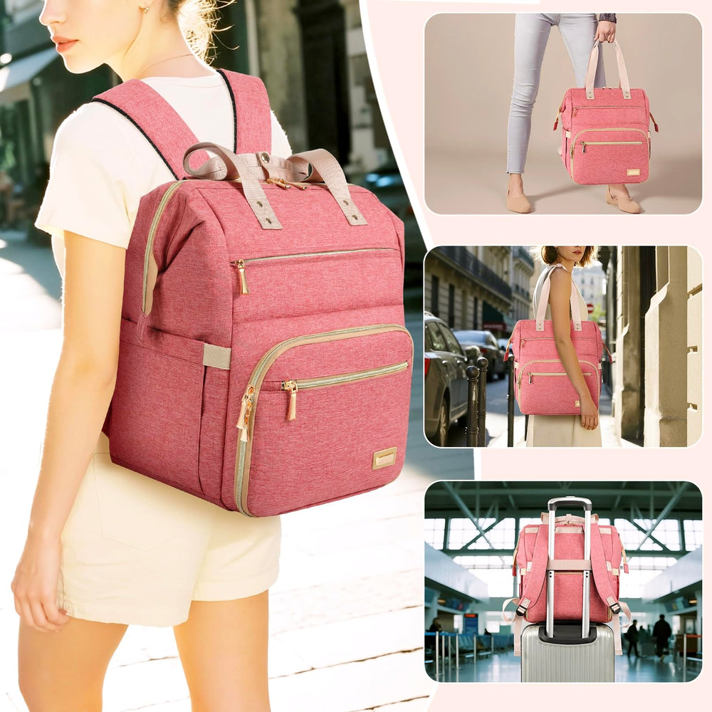 LTINVECK pink interior with bottle slots for organized storage.