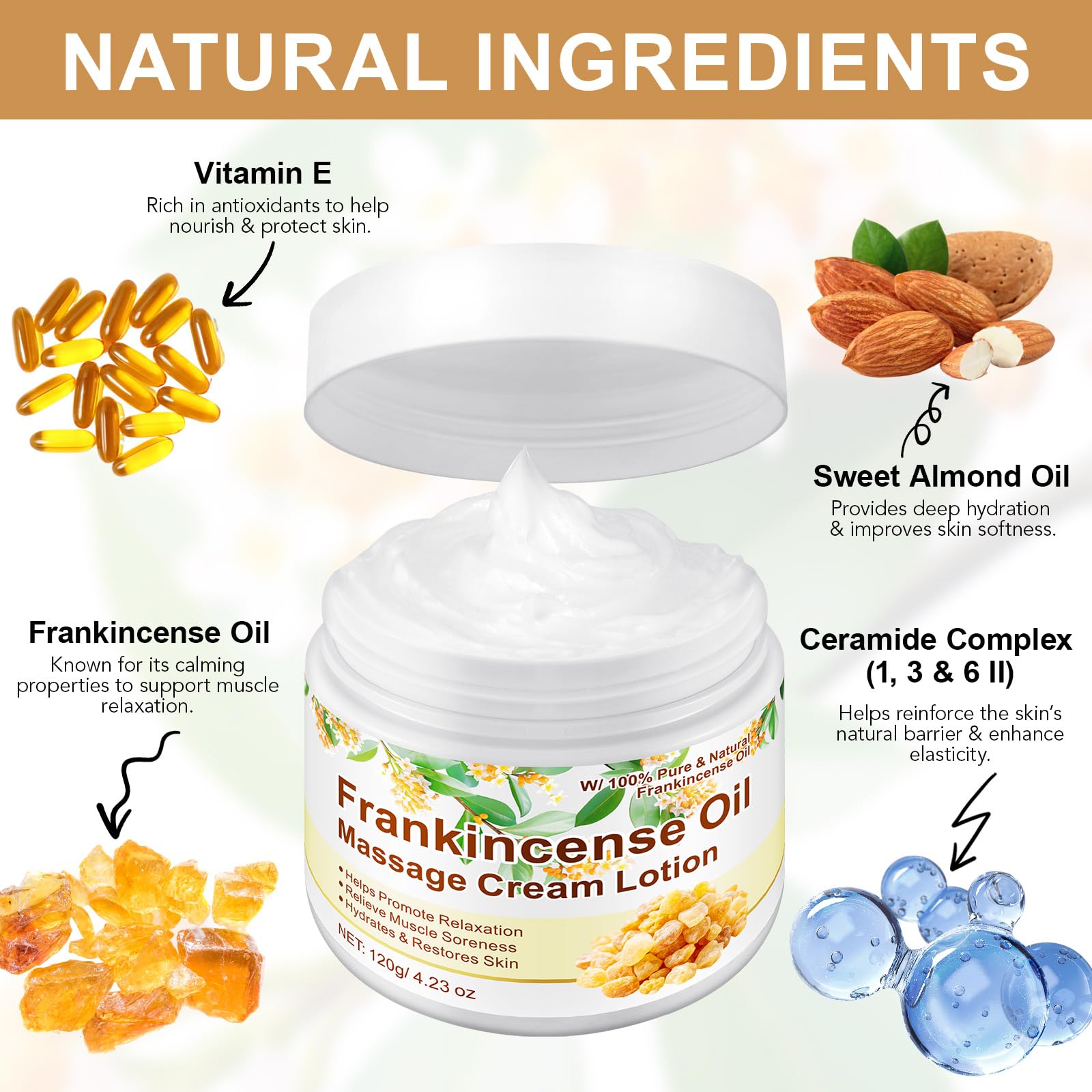 LTQXGT Frankincense Balm hands application demonstrates quick absorption without greasiness.