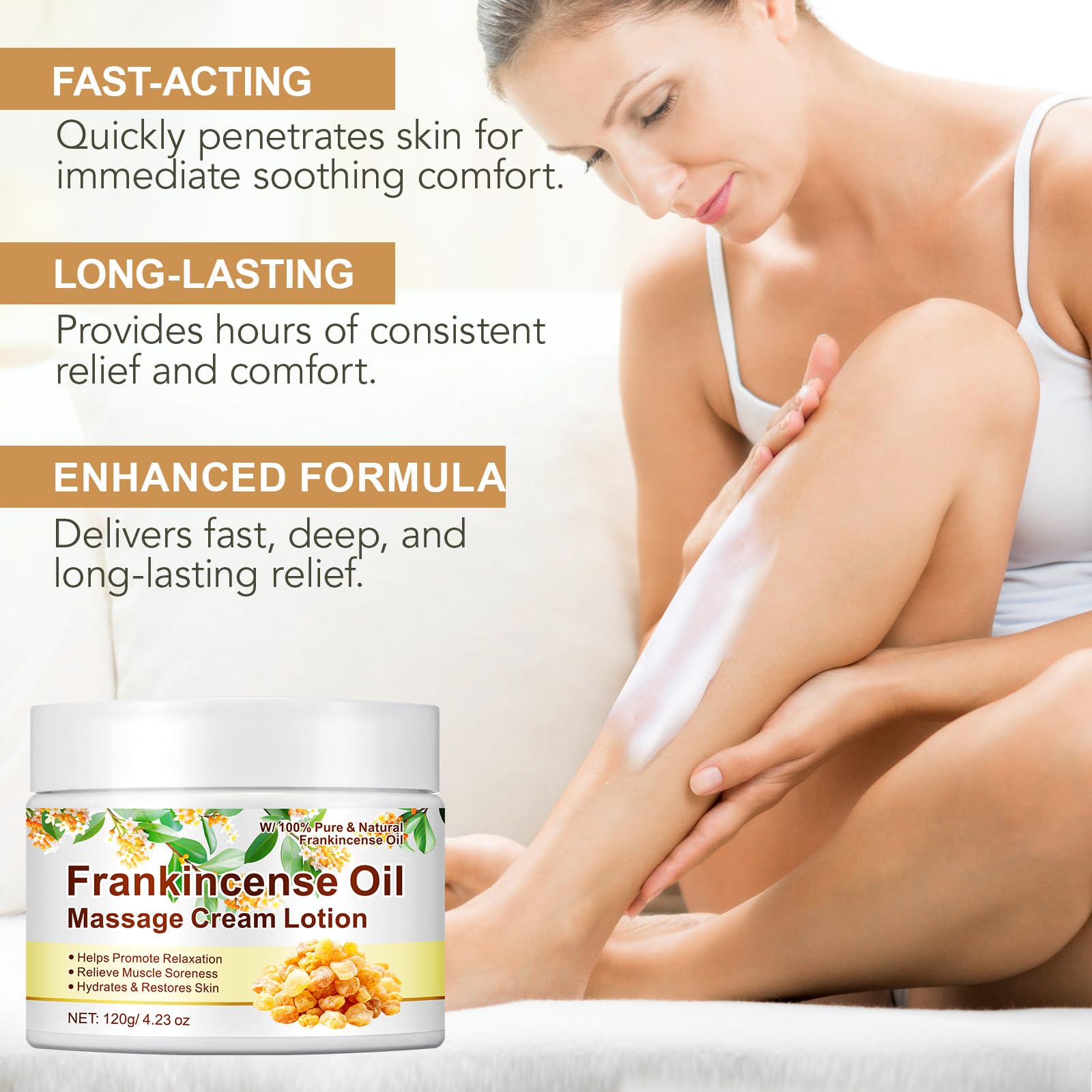 LTQXGT Frankincense Balm scent highlights spa-like calming ritual.