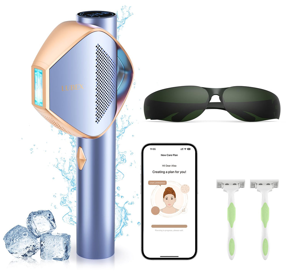 Lubex Smart IPL device front view for at-home hair removal.
