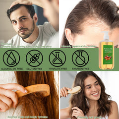 Lucift Scalp nourishment application visual suggesting dryness relief.