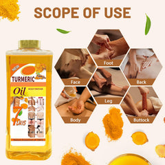 Lucift Soft 7 Turmeric Oil pour for healthy-looking skin