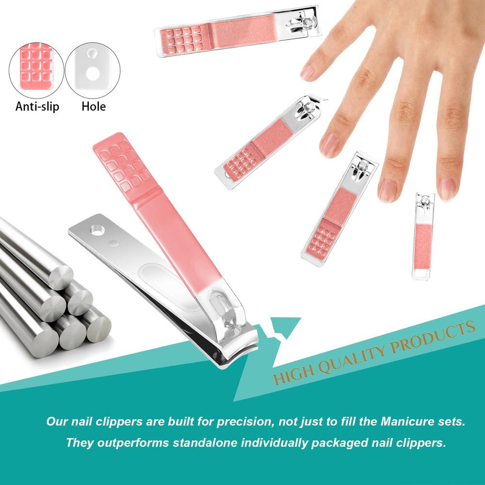 Luck Around ergonomic nail clippers handheld for comfortable, precise grooming.