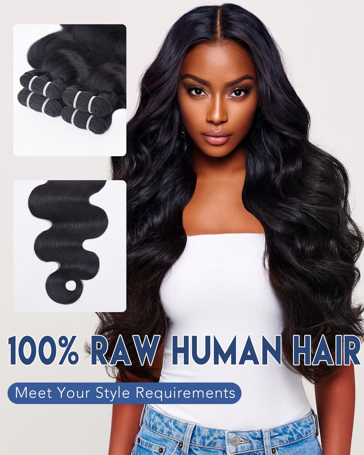 Lucklady true-length 22inch bundles demonstrate consistent length and full weight