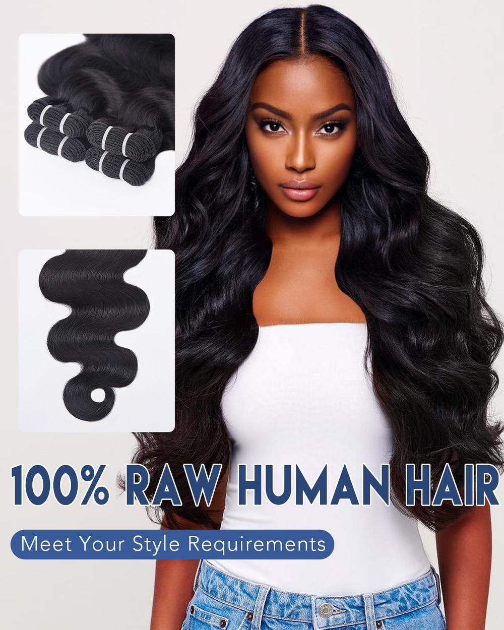 Lucklady true-length 22inch bundles demonstrate consistent length and full weight