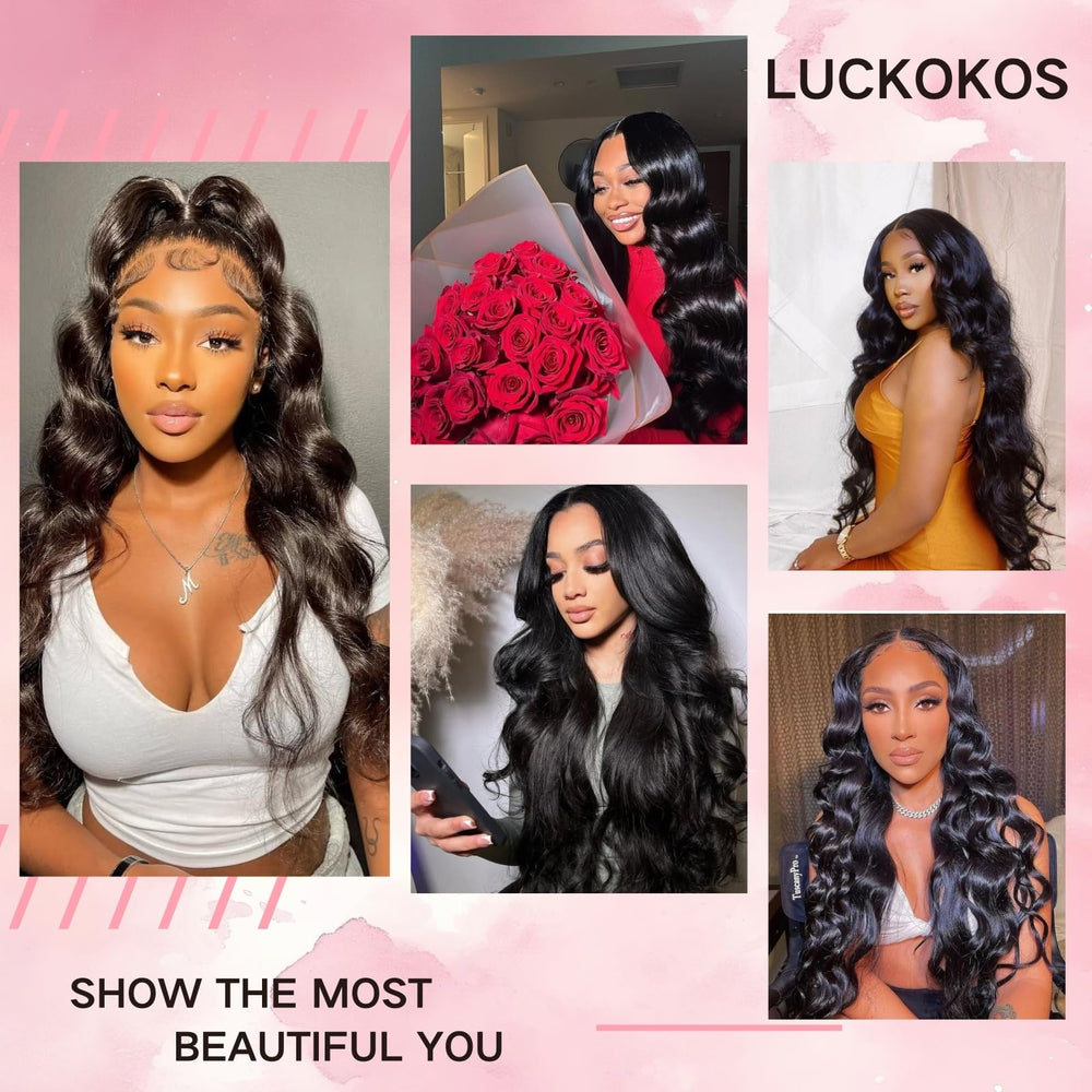 LUCKOKOS body wave movement shot showing natural flow in everyday wear