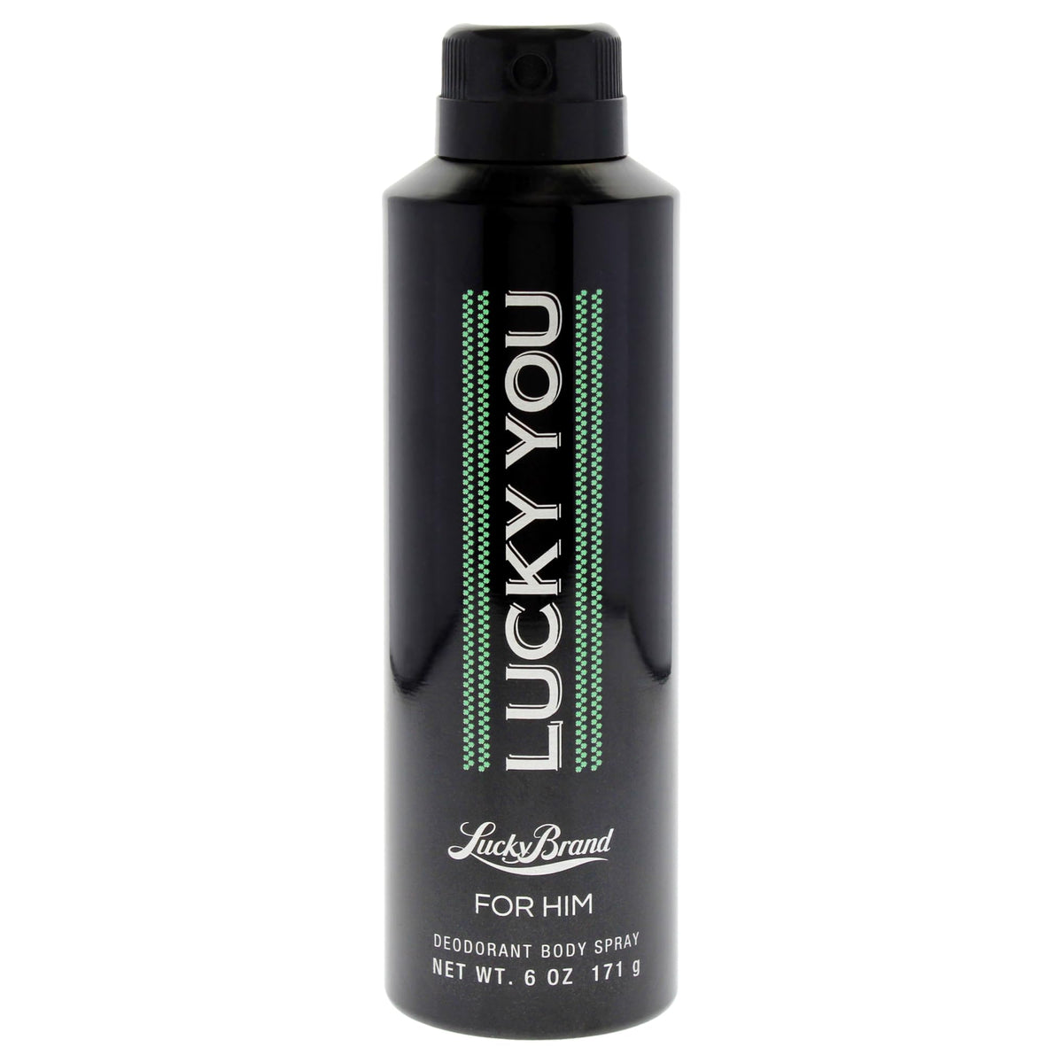 Lucky Brand Lucky You deodorant body spray bottle pour shows floral fruity freshness for daily use.