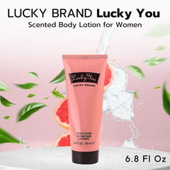 Lucky Brand Lucky You fragrance collection packaging exudes premium scented care.