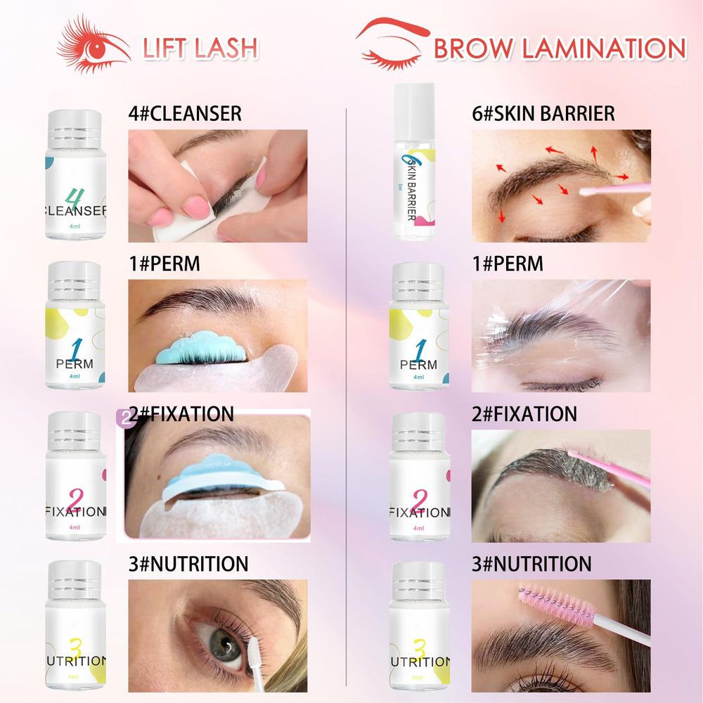 LUCKY CAT nourishing solution bottle hydrates lashes while lifting.