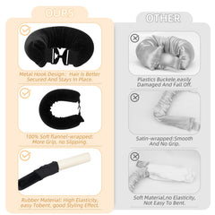 Luckybear flexi rods with hooks demonstrate easy setup for overnight wear.